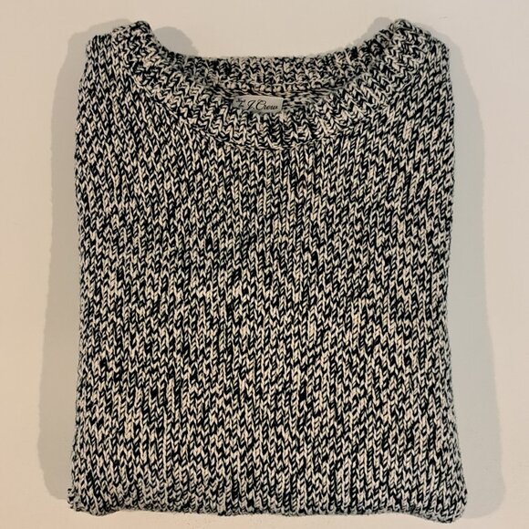 J. Crew Men's Medium 100% Cotton Marled Knit Crewneck Sweater Style #BL820 - Picture 8 of 16